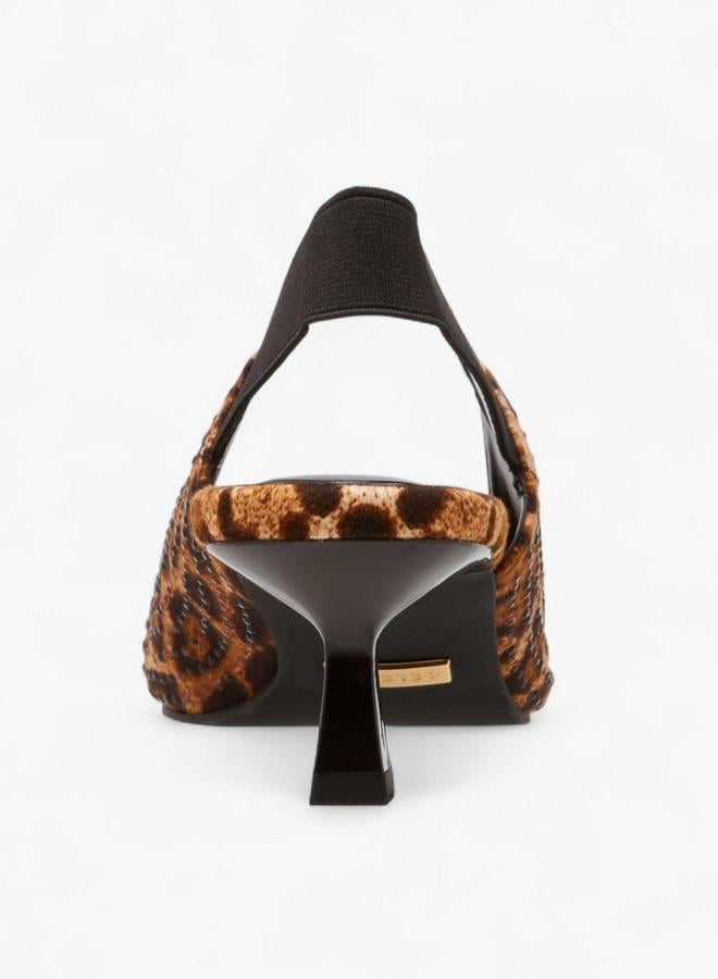 سيليست أحذية نسائية بكعب قطة وطبعات حيوانات - Image 5