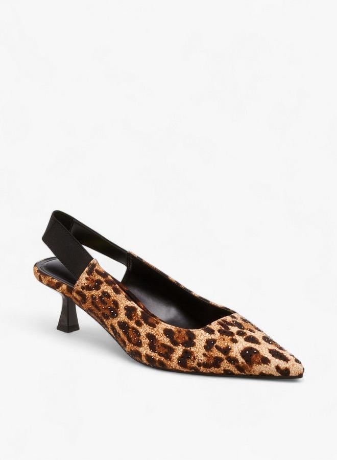 سيليست أحذية نسائية بكعب قطة وطبعات حيوانات - Image 2