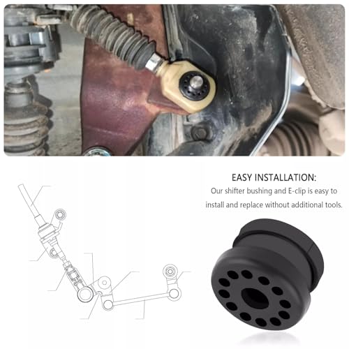 HOMEWITHU 4PCS Transfer Case Shifter Linkage Bushing Grommet fit for Dodge Ram 1500 2500 3500 4x4 20022010 Transfer Shift Control Lever Bushing 68078974AA 68078975AA with 2 EClip - Image 5