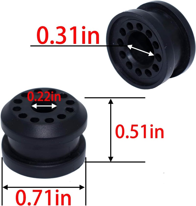 HOMEWITHU 4PCS Transfer Case Shifter Linkage Bushing Grommet fit for Dodge Ram 1500 2500 3500 4x4 20022010 Transfer Shift Control Lever Bushing 68078974AA 68078975AA with 2 EClip - Image 4