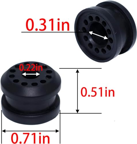 HOMEWITHU 4PCS Transfer Case Shifter Linkage Bushing Grommet fit for Dodge Ram 1500 2500 3500 4x4 20022010 Transfer Shift Control Lever Bushing 68078974AA 68078975AA with 2 EClip - Image 3