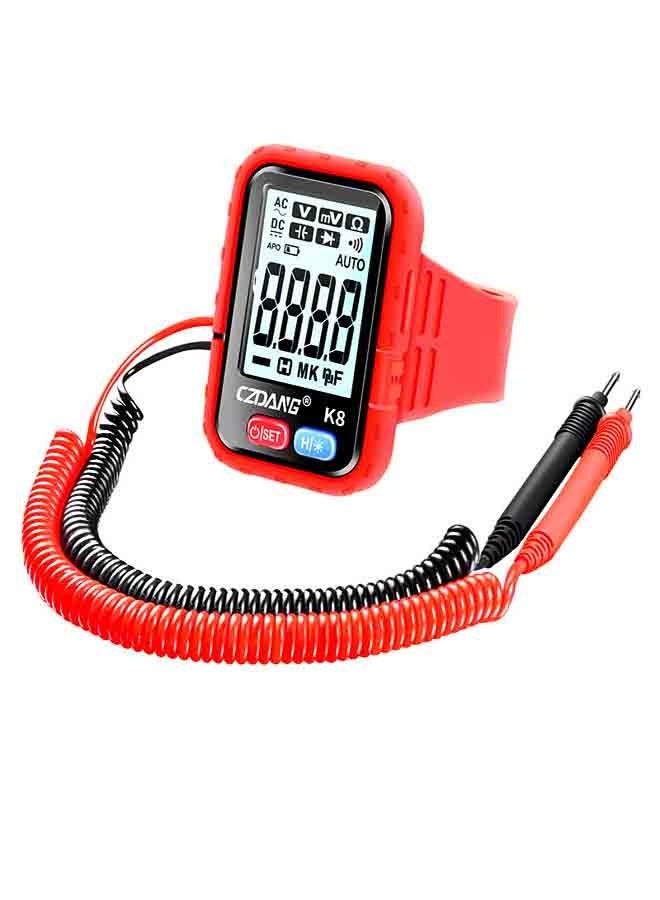 Mini Style Wearable Wristband with a Digital Multimeter Smart Anti-Drop High-Precision Universal Meter Tester That Can Measure DCV, ACV Resistance Continuity, Compact and Portable Designed for Outdoor High-Altitude Work, a Portable Repair Tool Specifically for Electricians - Image 1