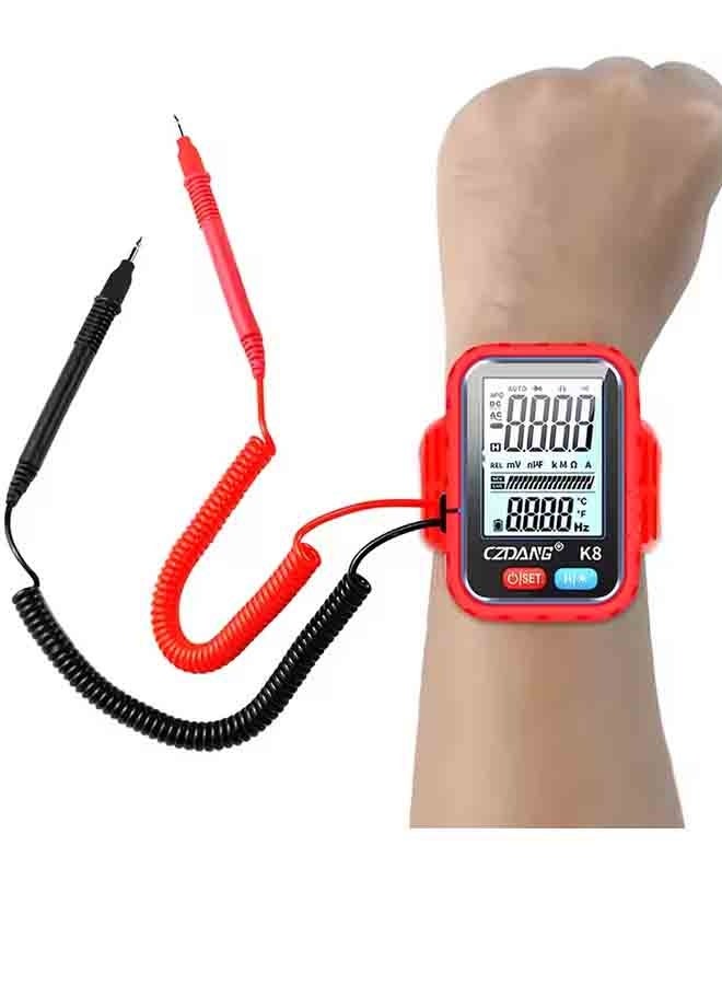 Mini Style Wearable Wristband with a Digital Multimeter Smart Anti-Drop High-Precision Universal Meter Tester That Can Measure DCV, ACV Resistance Continuity, Compact and Portable Designed for Outdoor High-Altitude Work, a Portable Repair Tool Specifically for Electricians - Image 2