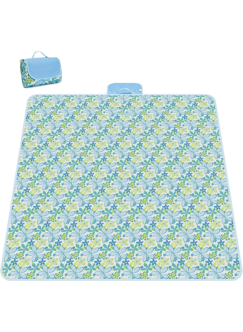 Picnic Mat Picnic Blanket Waterproof Beach Rug150cmx200cm ,200cmx200cm Picnic Mat Washable Lightweight with Handle Checkered for Hiking Travelling Outdoor Camping,Parks - Image 4