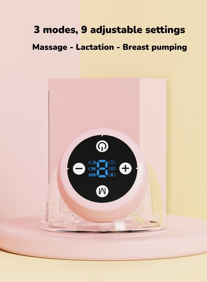 الدليبن مضخة ثدي كهربائية، مضخة ثدي قابلة للارتداء، مضخة ثدي كهربائية محمولة بثلاثة أوضاع و9 مستويات وضوضاء منخفضة، مضخة رضاعة طبيعية هادئة وقابلة لإعادة الشحن، بدون استخدام اليدين، للاستخدام المريح والفعال في المنزل أو العمل أو السفر - Image 4