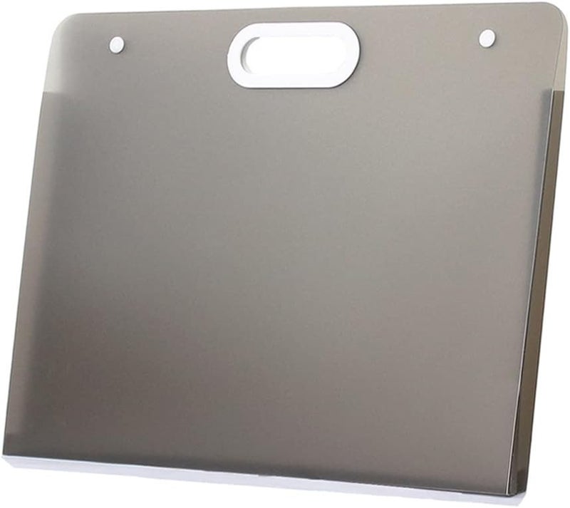 Sohynca Plastic Art Portfolio, Large Art Portfolio with Handles,Waterproof Portfolio Folder for Artwork, Arts Storage Case for Drawing Sketch Photography Poster (Black 17.32 x 13.22 inch) - Image 1