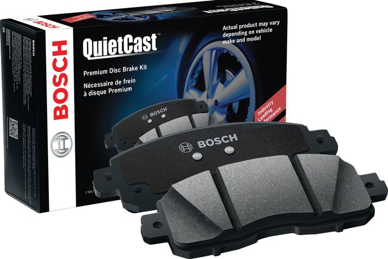 BOSCH BC905 QuietCast Premium Ceramic Disc Brake Pad Set - Compatible with Select Infiniti FX, G, M, Q; Nissan 350Z, 370Z, Altima, Juke, Maxima, Murano, Pathfinder, Quest, Rogue, Sentra + More; REAR - Image 1