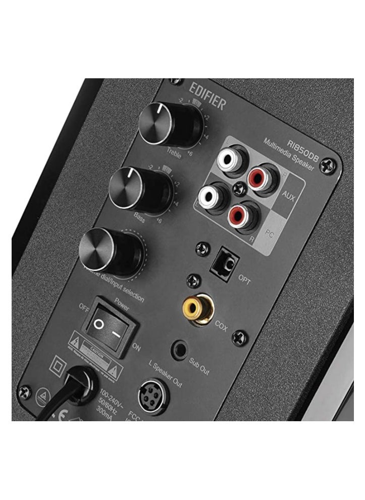 EDIFIER - Edifier R1850DB Active Bookshelf Speakers with Bluetooth and Optical Input - 2.0 Studio Monitor Speaker - Built-in Amplifier with Subwoofer Line Out - Image 1