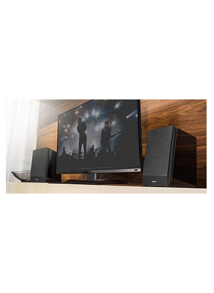 EDIFIER - Edifier R1850DB Active Bookshelf Speakers with Bluetooth and Optical Input - 2.0 Studio Monitor Speaker - Built-in Amplifier with Subwoofer Line Out - Image 1