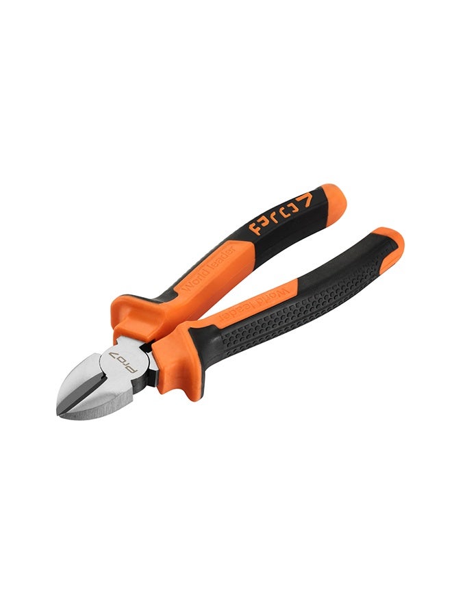 LAWAZIM Pro7 Cutter Plier - 8inch - Black and Orange - Diagonal Side Cutting Pliers with Rubber Handle, Sharp Edges & Ergonomic Grip for Electrical Work, Automotive Repair, & Household Maintenance - Image 1
