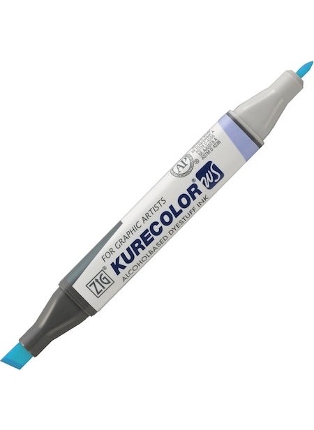 Zig 303 Kurecolor KC-3000 Twin Marker - Light Blue  - Image 3
