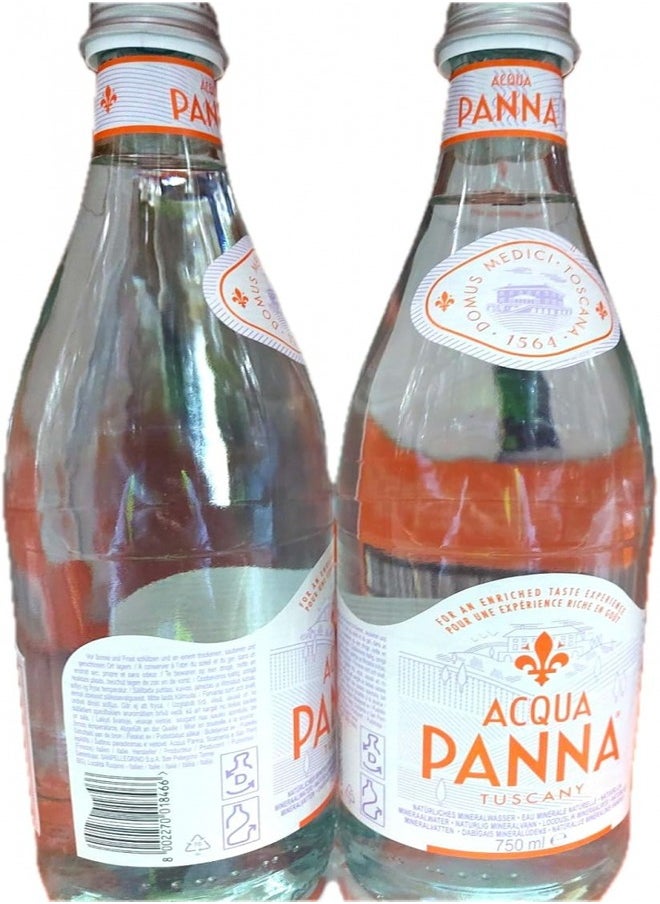 Acqua Panna Acqua Panna Natural Mineral Water -Glass - 2 X 1 L  (Pack Of 2)  - Image 2