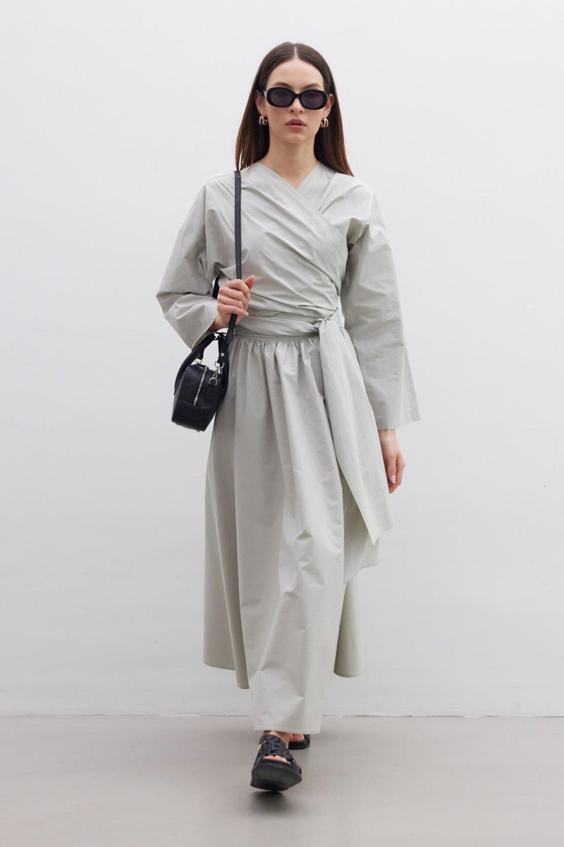 Manuka Kimono Style Premium Shirt Green  - Image 2