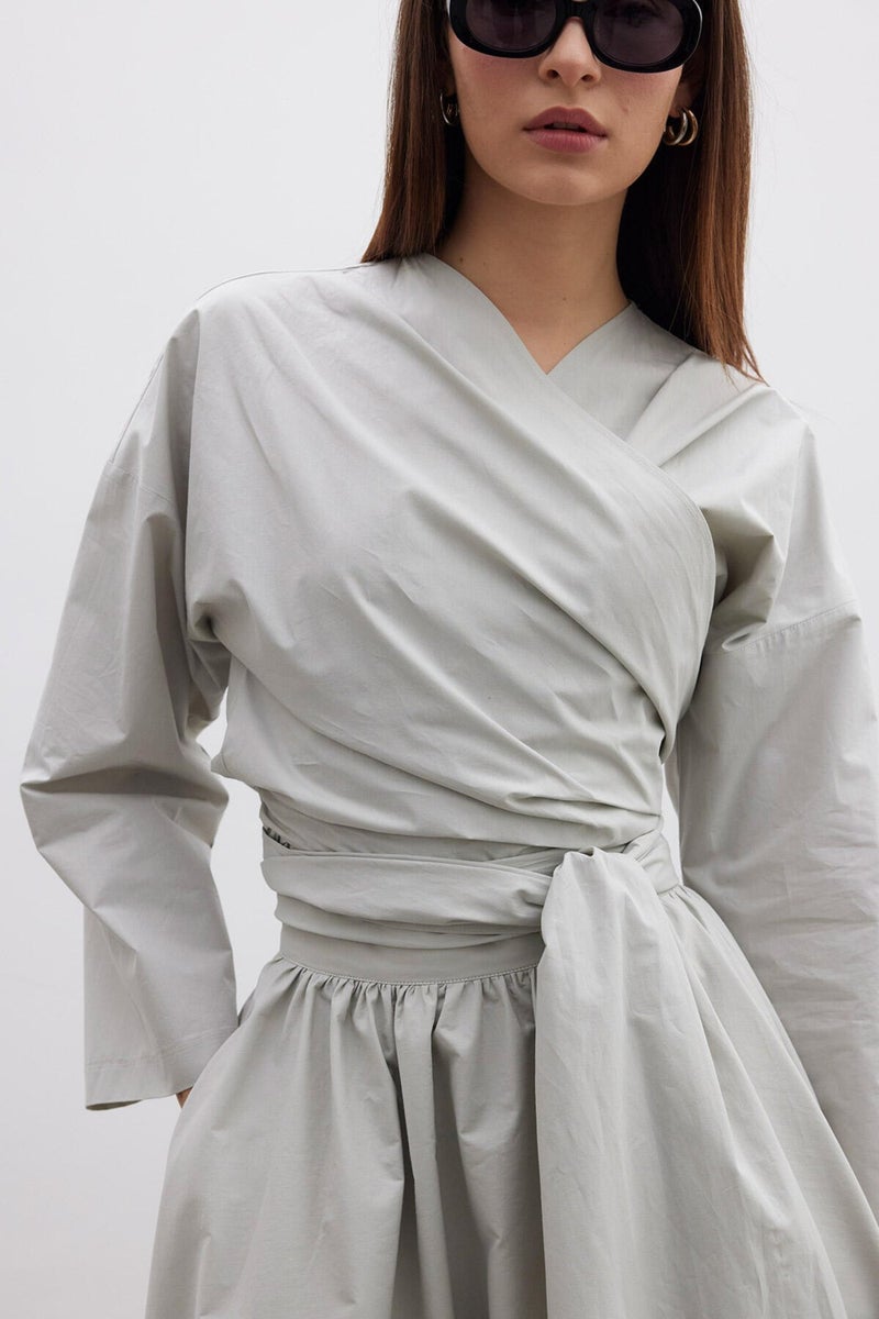 Manuka Kimono Style Premium Shirt Green  - Image 3