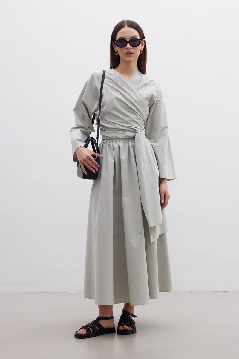 Manuka Kimono Style Premium Shirt Green  - Image 1