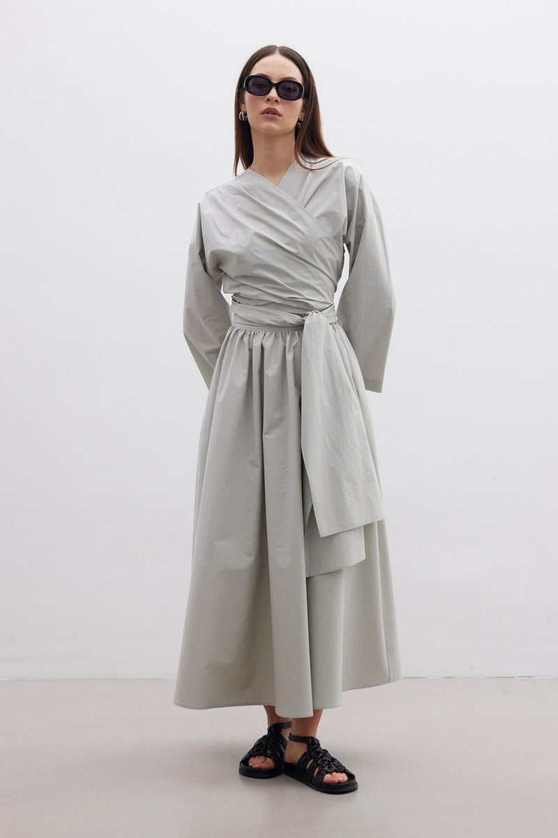 Manuka Kimono Style Premium Shirt Green  - Image 4