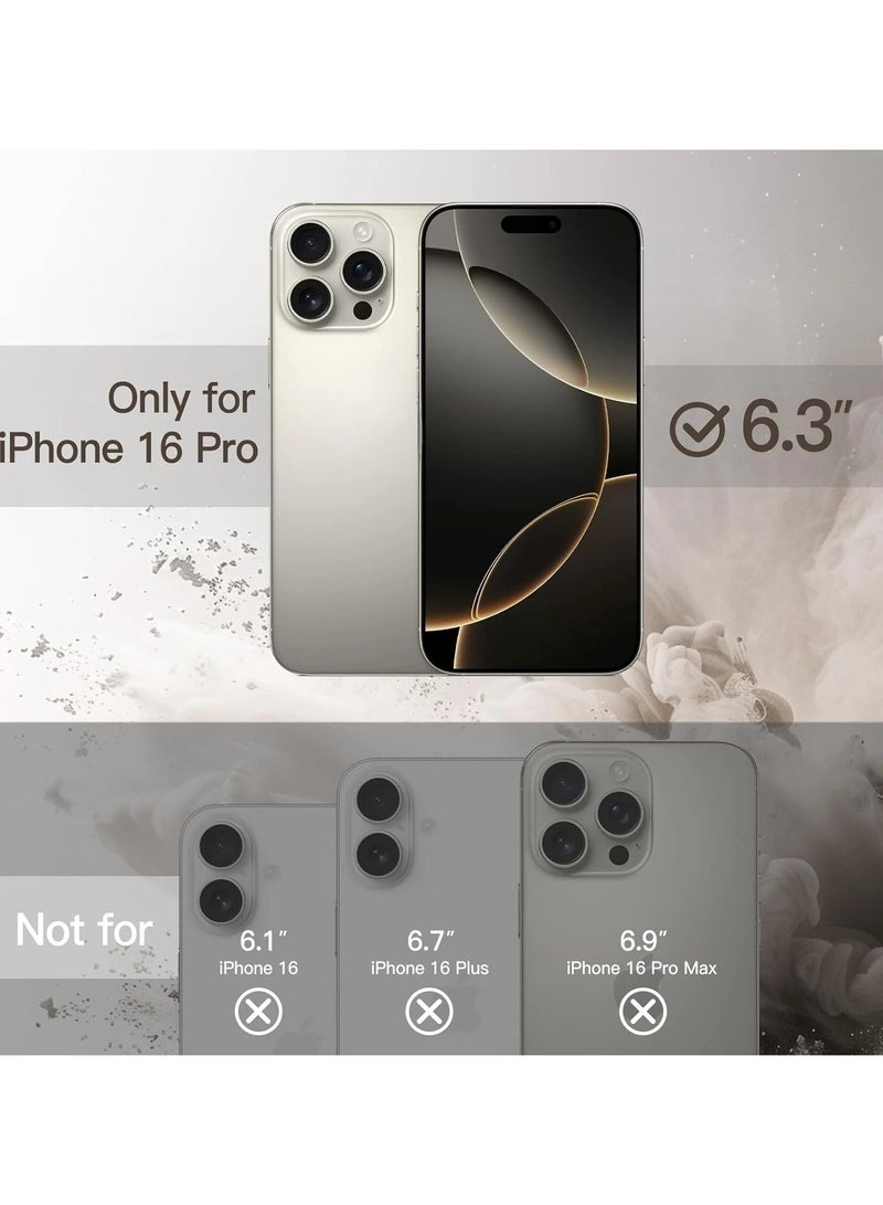 Denx Magnetic Case for iPhone 16 Pro  Matte Hard Back Cover with Grade Protection | Grey - Image 2