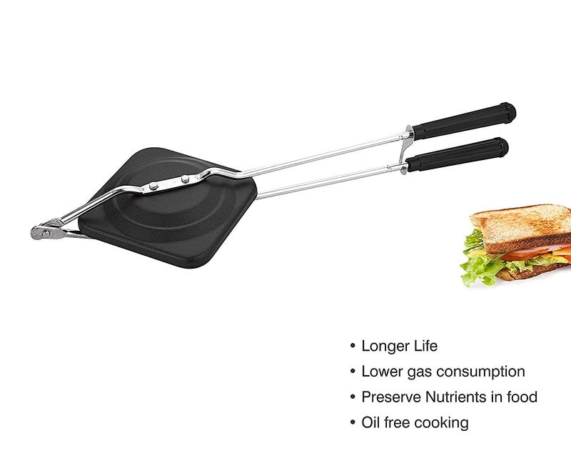 Dhavl Nonstick Sandwich Toaster Grill Sandwich Bread Toaster Grill Sandwich Machine Regular Gas Toaster And Griller Sandwich Maker Flip Pan Vegetable Toast Gasblack - Image 5