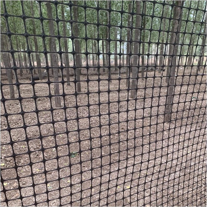 Balcony Privacy Network Plastic Safety Fence Black Grille Poultry Breeding Net Garden Balcony Stairs Protection Fencing Net(2X2cm-1.2m(H) X50m(L)) - Image 1