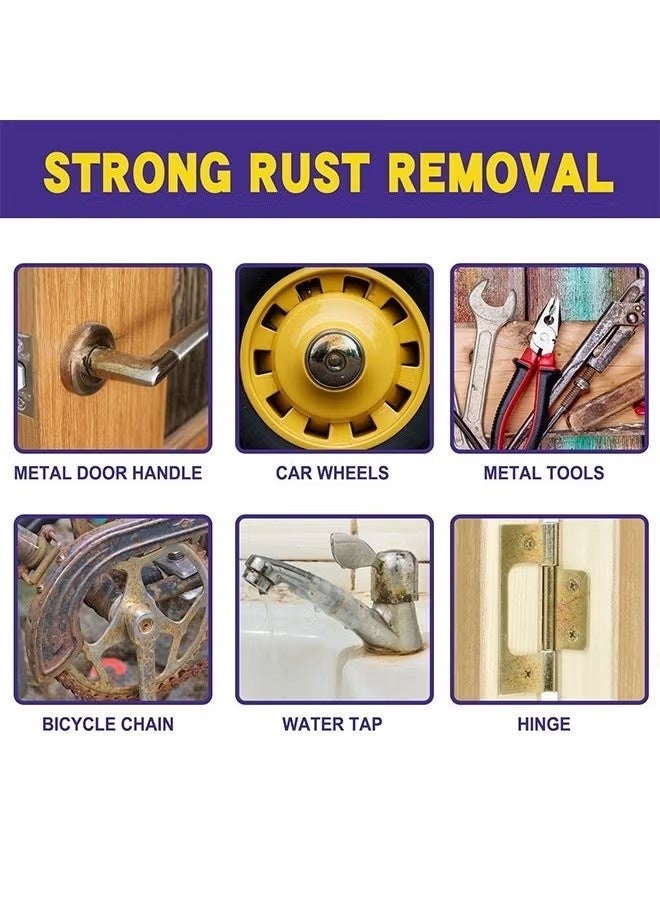 Rust Cleaner Spray，Stainout Boat Rust Remover, Stain out Boat Rust Remover, Multipurpose Rust Remover Spray for Metal, Rust Remover Inhibitor Derusting Spray Car Maintenance Cleaning Tool - Image 4