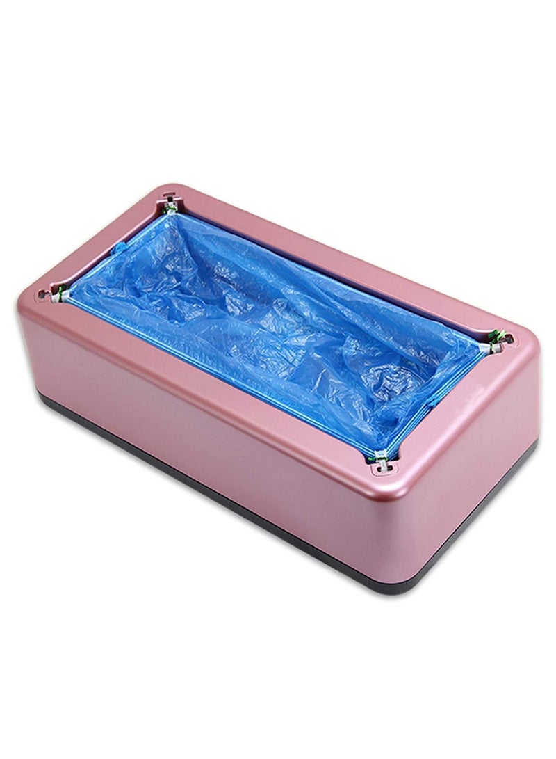 Generic Shoe Cover Dispenser Shoe Cover Machine Automatic Shoe Booties Disposable 100pcs Disposable Plastic Shoe Covers Bags Shoe Covers Machine for Indoors Home Supermarket Shops Hospital - Image 1