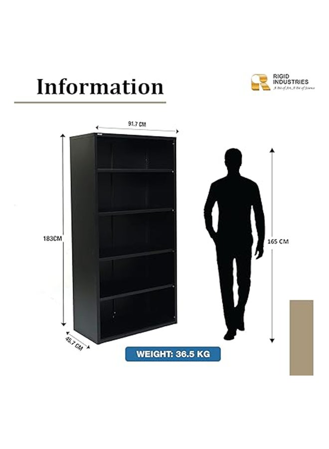 RIGID لوحة أكواب فولاذية مفتوحة باللون الأسود 183x91.7x45.7 سم  - Image 3