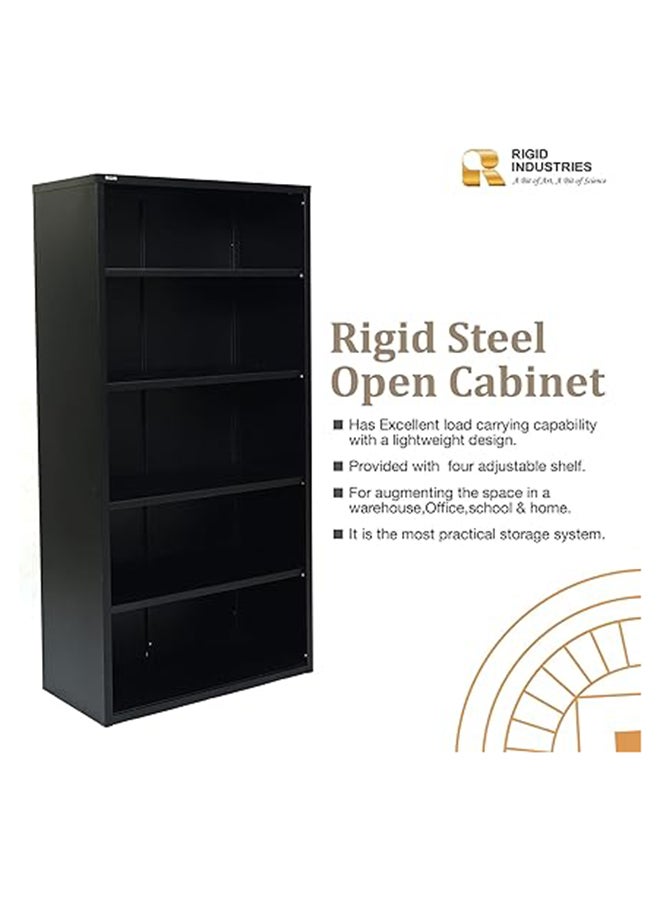 RIGID لوحة أكواب فولاذية مفتوحة باللون الأسود 183x91.7x45.7 سم  - Image 2