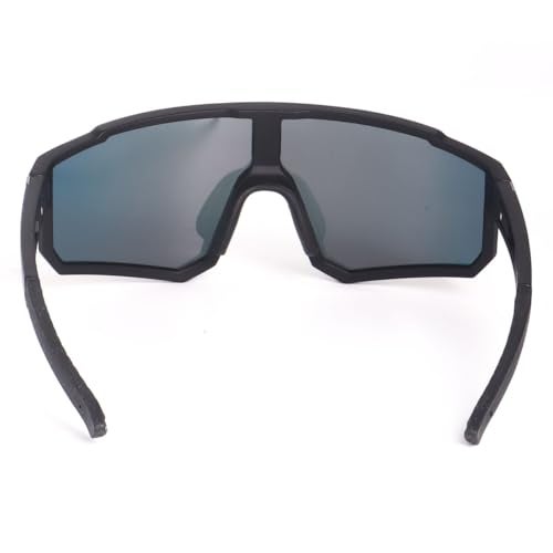 Dervin One Piece Shield Sports Oversized Visor Polarized Sunglasses for Men Women, Outdoor Cycling Hiking Fishing Sunglasses (Mirror Red) - Image 4