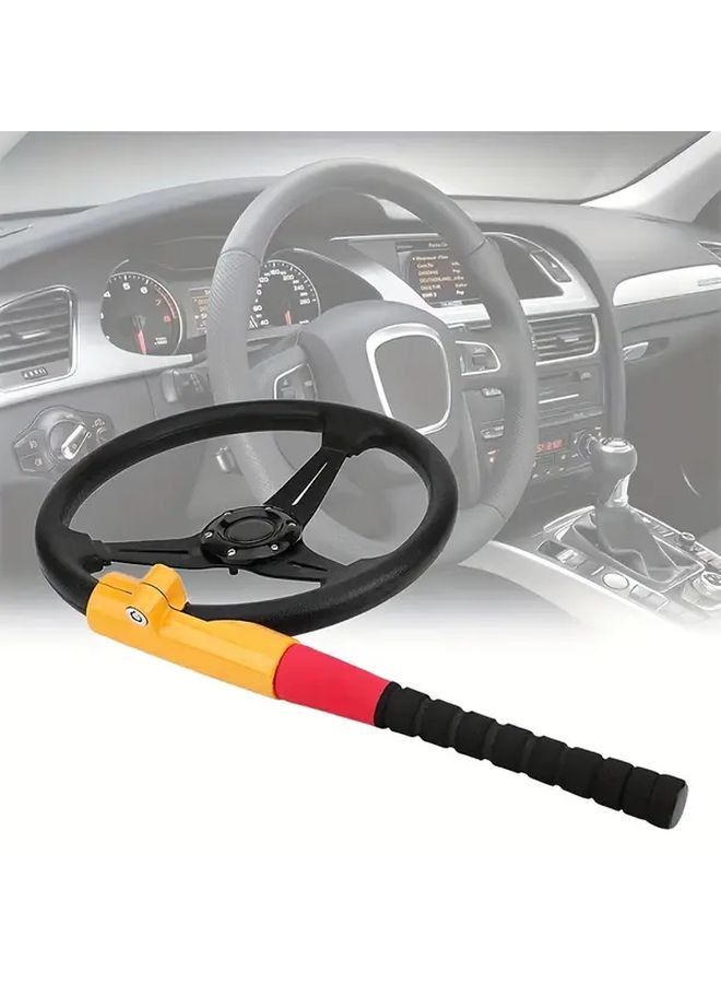 Heavy Duty Zinc Alloy Anti Theft Steering Wheel Lock Secure Mechanism - Image 1