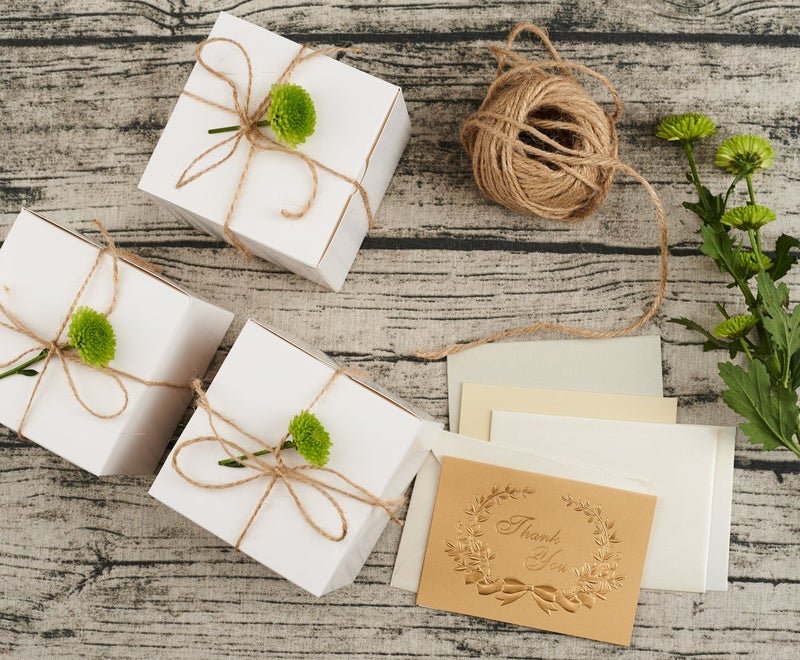 MESHA 4x4x4'' White Gift Boxes 50 PC Bulk Small Gift Box with Lids, Kraft Paper Boxes for Presents, White Bridesmaid Proposal Box for Packaging - Image 4