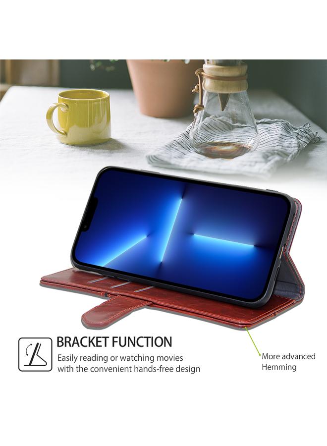 S-TOP Case For Realme 12 5G Geometric Stitching Leather Phone Case - Image 4