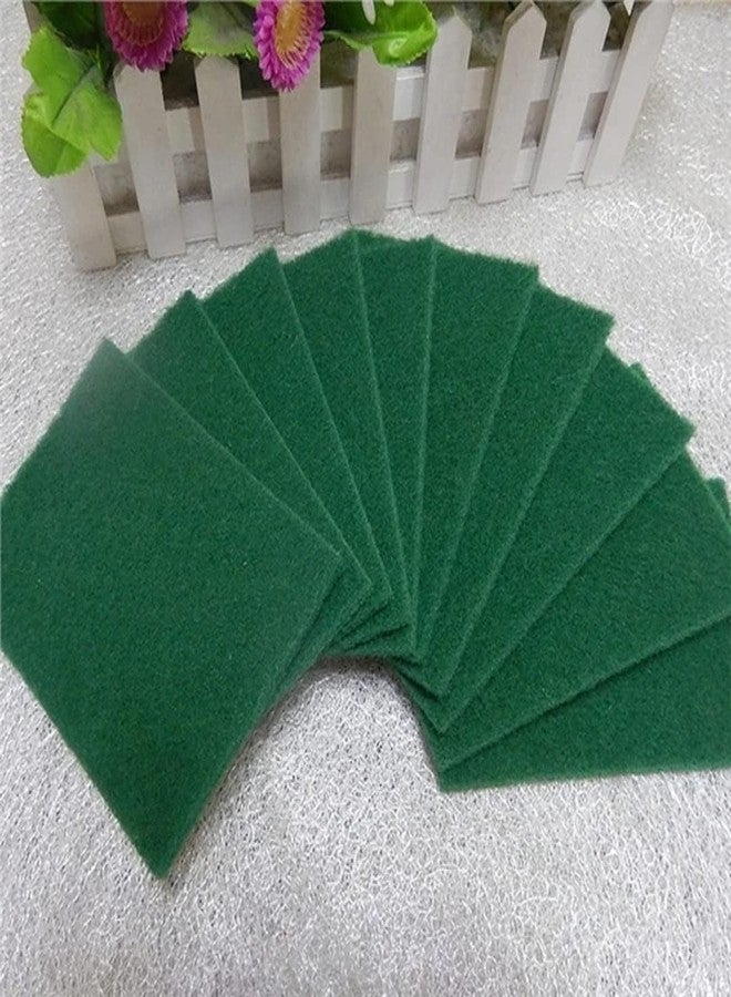 VG CRAFT Heavy Duty Super Jumbo Nylon Green Scrub Brite Pad - Pack of 10 Multipurpose Long Lasting Stain Removal Scratch Proof Kitchen Utensil Scrubber for Dishwashing Bathroom Toilet - Image 4
