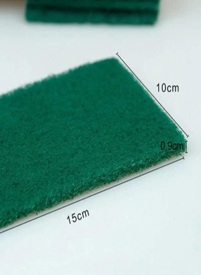 VG CRAFT Heavy Duty Super Jumbo Nylon Green Scrub Brite Pad - Pack of 10 Multipurpose Long Lasting Stain Removal Scratch Proof Kitchen Utensil Scrubber for Dishwashing Bathroom Toilet - Image 5