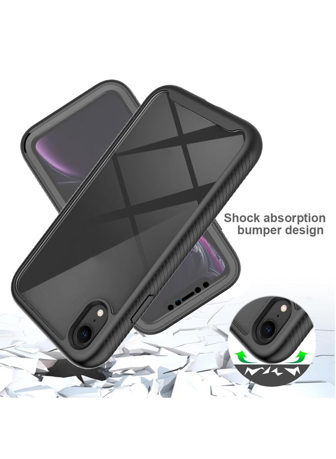 اس-توب جراب لهاتف iPhone XR من سلسلة Starry Sky بلون سادة مقاوم للصدمات من البولي كربونات + جراب TPU مع فيلم PET - Image 5