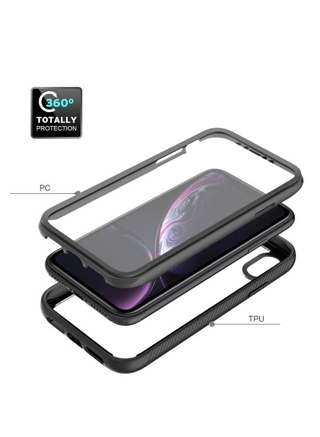 اس-توب جراب لهاتف iPhone XR من سلسلة Starry Sky بلون سادة مقاوم للصدمات من البولي كربونات + جراب TPU مع فيلم PET - Image 4