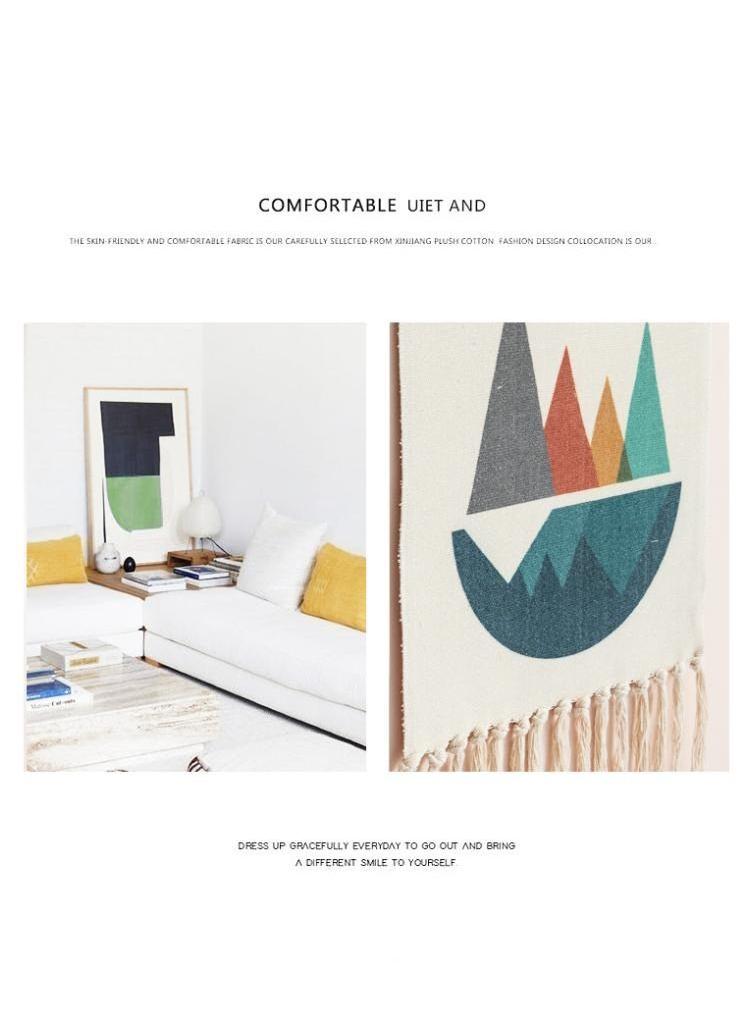 Bluejw تجليد حائط بوهيمي مزخرف بتعليقة لتزيين الجدران في غرفة المعيشة وغرفة النوم - Image 2