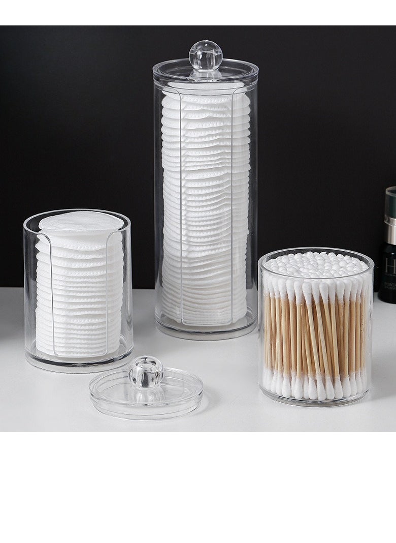 Generic Two-Layer Cotton Pads Container Storage Box Clear  - Image 5
