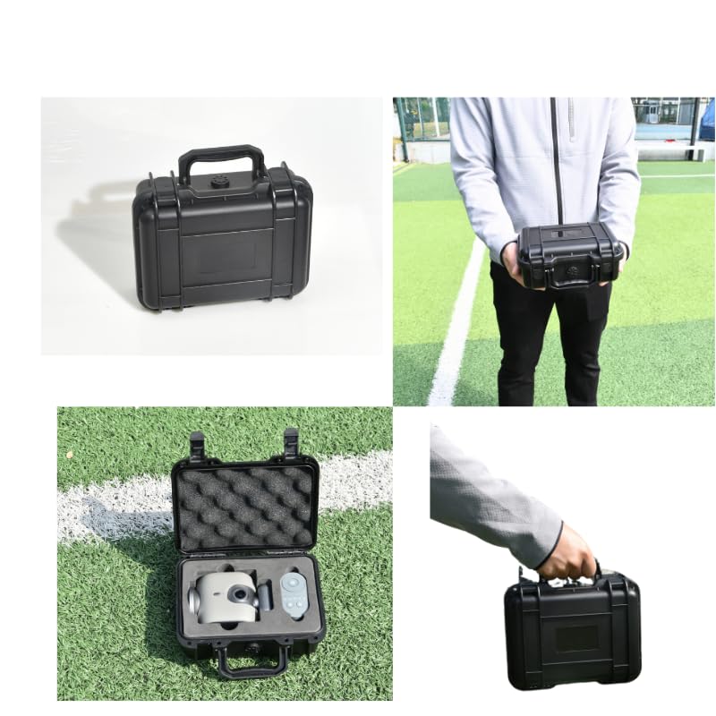 Fotoleey Portable Carrying Case for XbotGo, Durable PP Plastic with EVA Liner, Waterproof & Dustproof, Shockproof Design, Secure Lock & Ventilation System, Includes Mesh Pocket, Ideal for Storage & Travel - Image 4