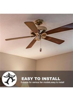 Arabest 2Pcs Black Ceiling Fan Replacement Blades for Replacing Broken Blade - Indoor Outdoor Summer Use  - Image 3