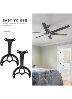 Arabest 2Pcs Black Ceiling Fan Replacement Blades for Replacing Broken Blade - Indoor Outdoor Summer Use  - Image 4
