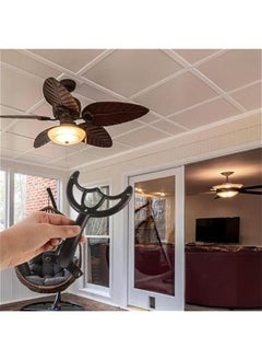 Arabest 2Pcs Black Ceiling Fan Replacement Blades for Replacing Broken Blade - Indoor Outdoor Summer Use  - Image 5