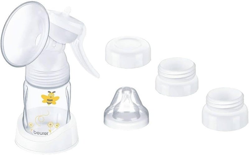 Beurer Manual Breast Pump BY15 95303 with Silicone Teat and Accessories