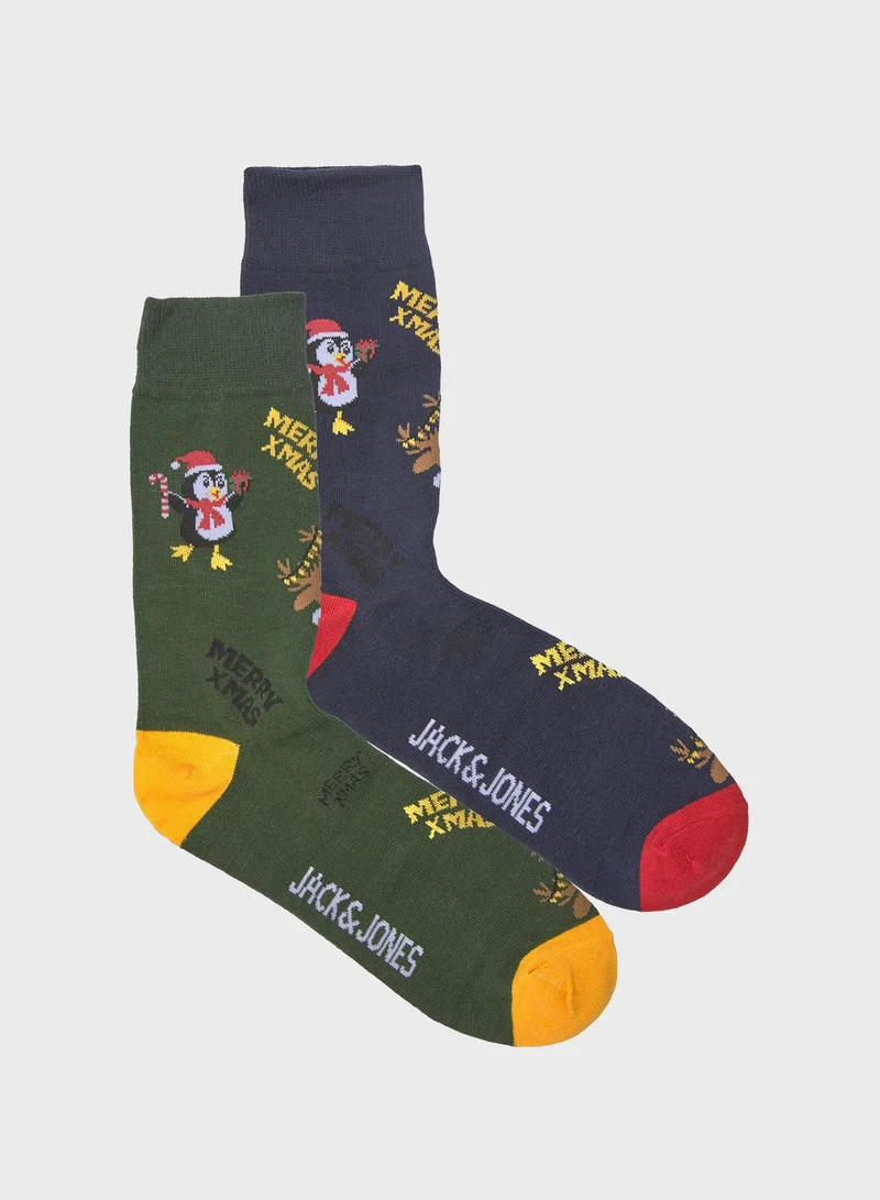 JACK & JONES Logo Band Trunk And Socks Set