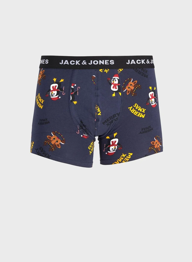 JACK & JONES Logo Band Trunk And Socks Set