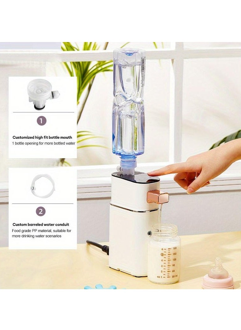 Verci Portable Instant Water Dispenser - European Plug Quick 3 Second Heating Adjustable Temperature Control Mini Desktop Heater for Office Travel Friendly for Tea Coffee Milk No Battery Electric Power Supply Durable Plastic  - Image 3