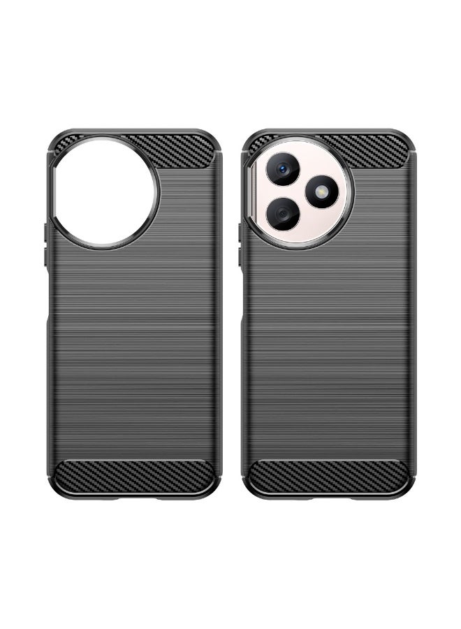 Case For Honor X50i Plus 5G  , - Protection Brushed Carbon Fiber Cover Shockproof - Anti-Scratch Case Slip-Resistant - Black - Image 5