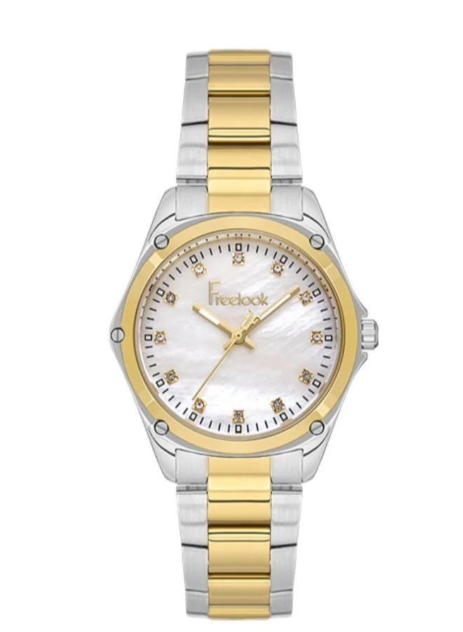 Freelook Paris Freelook - Jolie Women's Watch | Steel Case | Stainless Steel Band | Silver & Round Dial | Analog | Japanese Quartz | Mineral Glass | Premium Luxury Watch | Ideal Gift | Water Resistant 50 Meters
