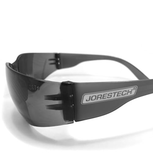 JORESTECH Eyewear Protective Safety Glasses, Polycarbonate Impact Resistant Lens Pack of 12 (Smoke) - Image 3