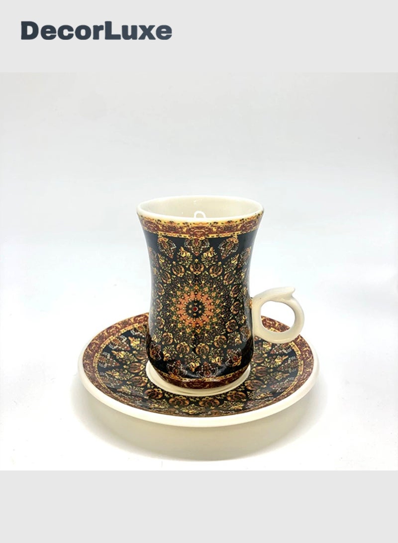 DecorLuxe 3-Piece Tea Cup Set. Ceramic Tea Cup Gift Box Set. - Image 2