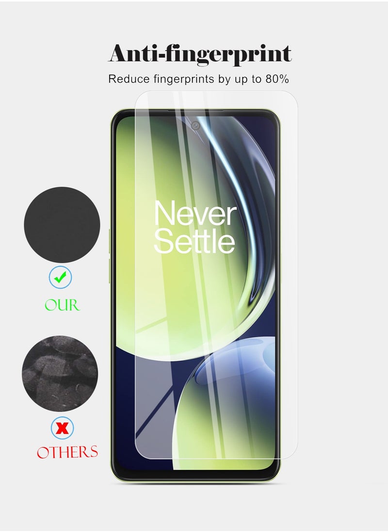 Techie - HD Tempered Glass Screen Protector for OnePlus Nord CE 3 Lite - Anti Reflection Anti Bubbles 9H Hardness 0.33 mm Rounded Edges Easy Installation - Image 1